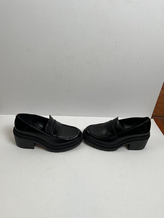 New Black Michael Kors Rocco Heeled Loafer main image 4